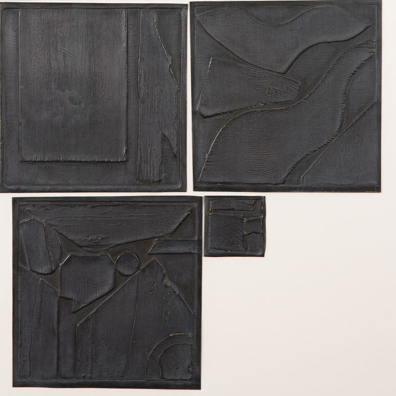 Louise Nevelson "Sky Garden" Led Intaglio, 1971