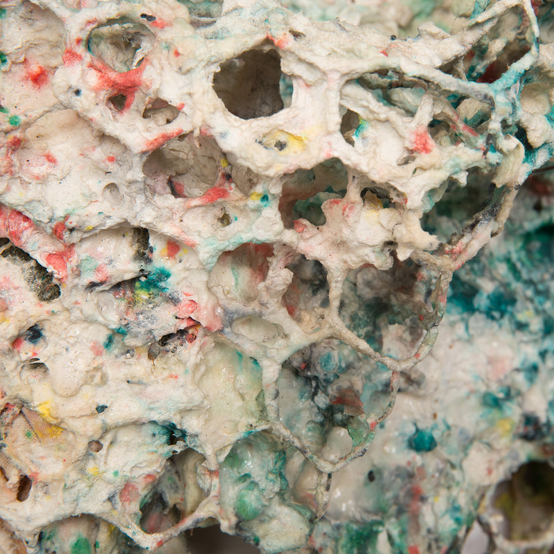 SAM GILLIAM "CONFETTI HEX" RELIEF SCULPTURE, 1978