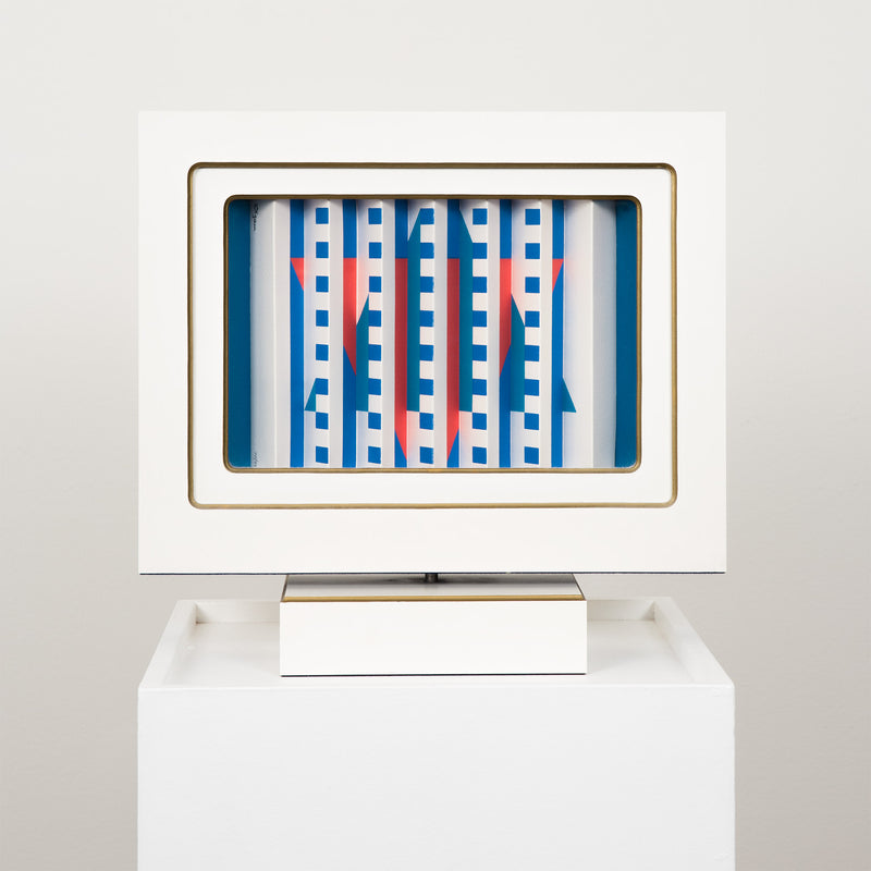 YAACOV AGAM "STAR OF LOVE" KINETIC SCULPTURE, 1984