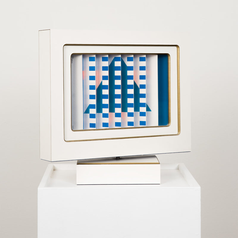 YAACOV AGAM "STAR OF LOVE" KINETIC SCULPTURE, 1984