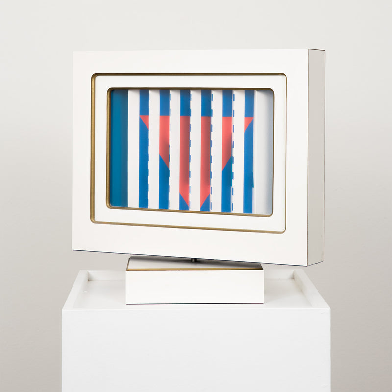 YAACOV AGAM "STAR OF LOVE" KINETIC SCULPTURE, 1984