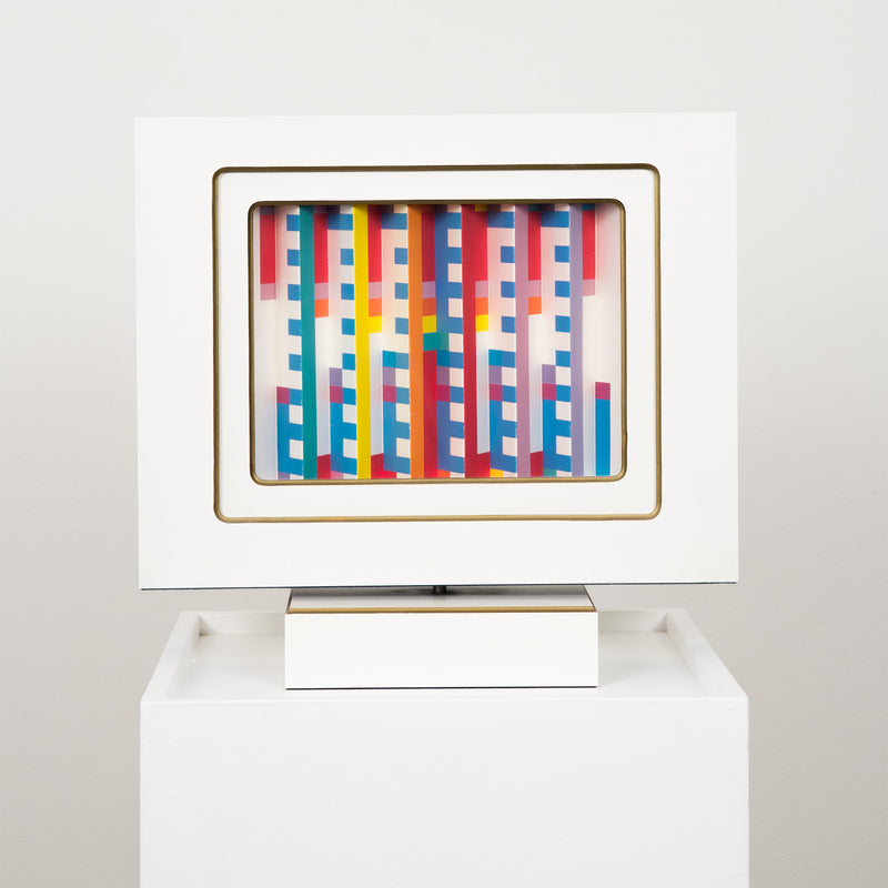 YAACOV AGAM "STAR OF LOVE" KINETIC SCULPTURE, 1984