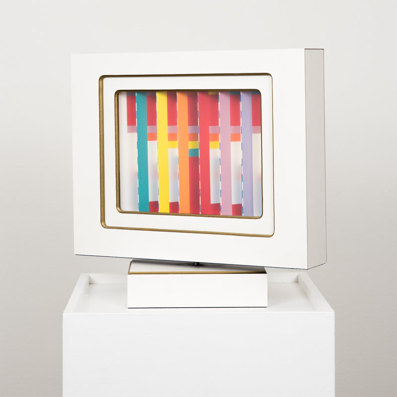 YAACOV AGAM "STAR OF LOVE" KINETIC SCULPTURE, 1984