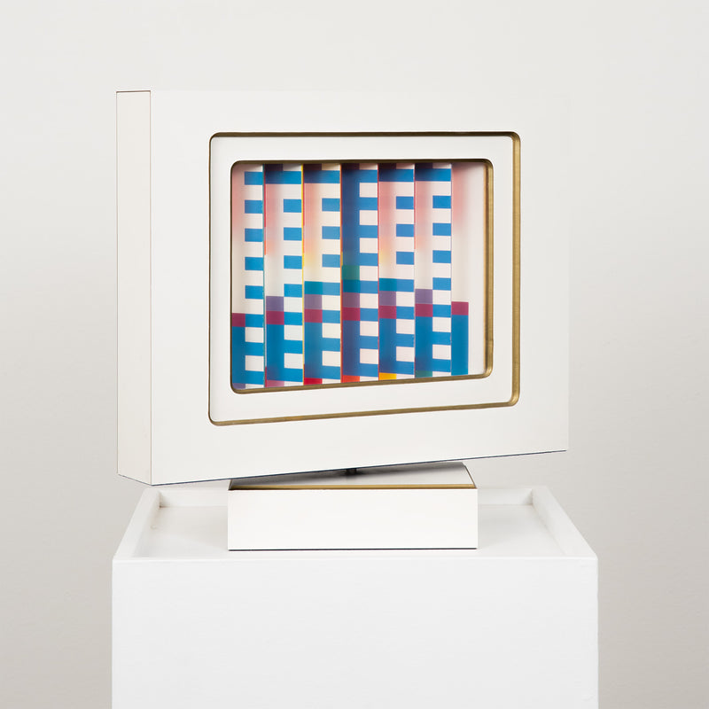 YAACOV AGAM "STAR OF LOVE" KINETIC SCULPTURE, 1984