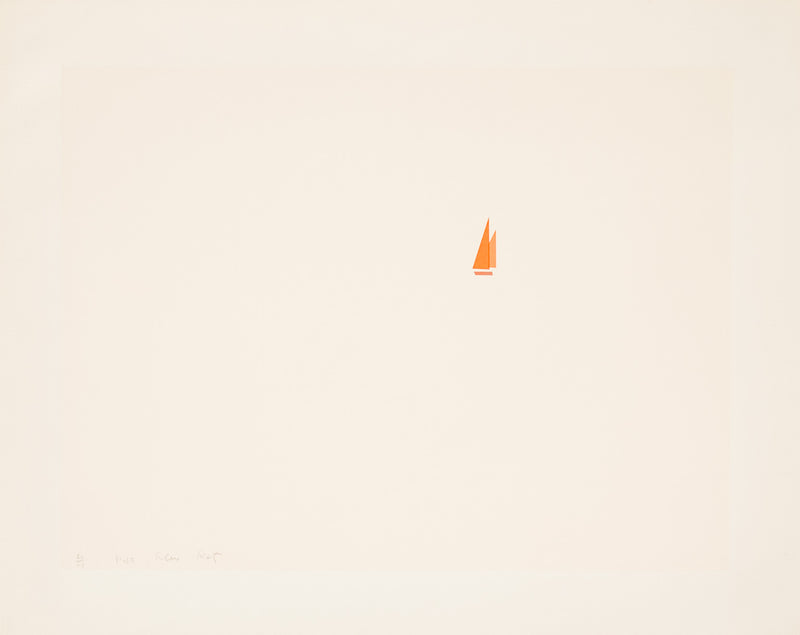 ALEX KATZ "PROVINCETOWN RED SAILS" 1973