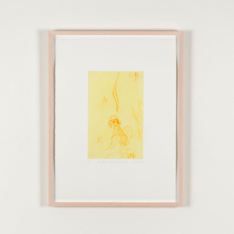 Chris Ofili "Yellow Daydreamer" Aquatint, 2008