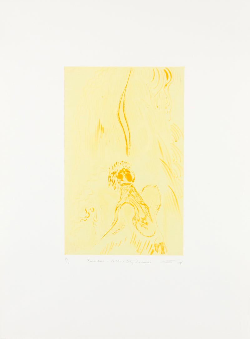 Chris Ofili "Yellow Daydreamer" Aquatint, 2008