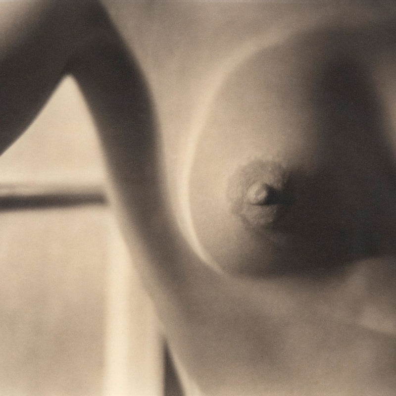 Edward Weston "Nude" 1920. Vintage sepia photography.