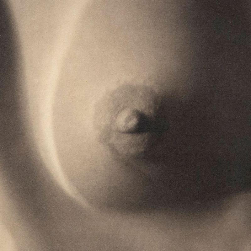 Edward Weston "Nude" 1920. Vintage sepia photography.