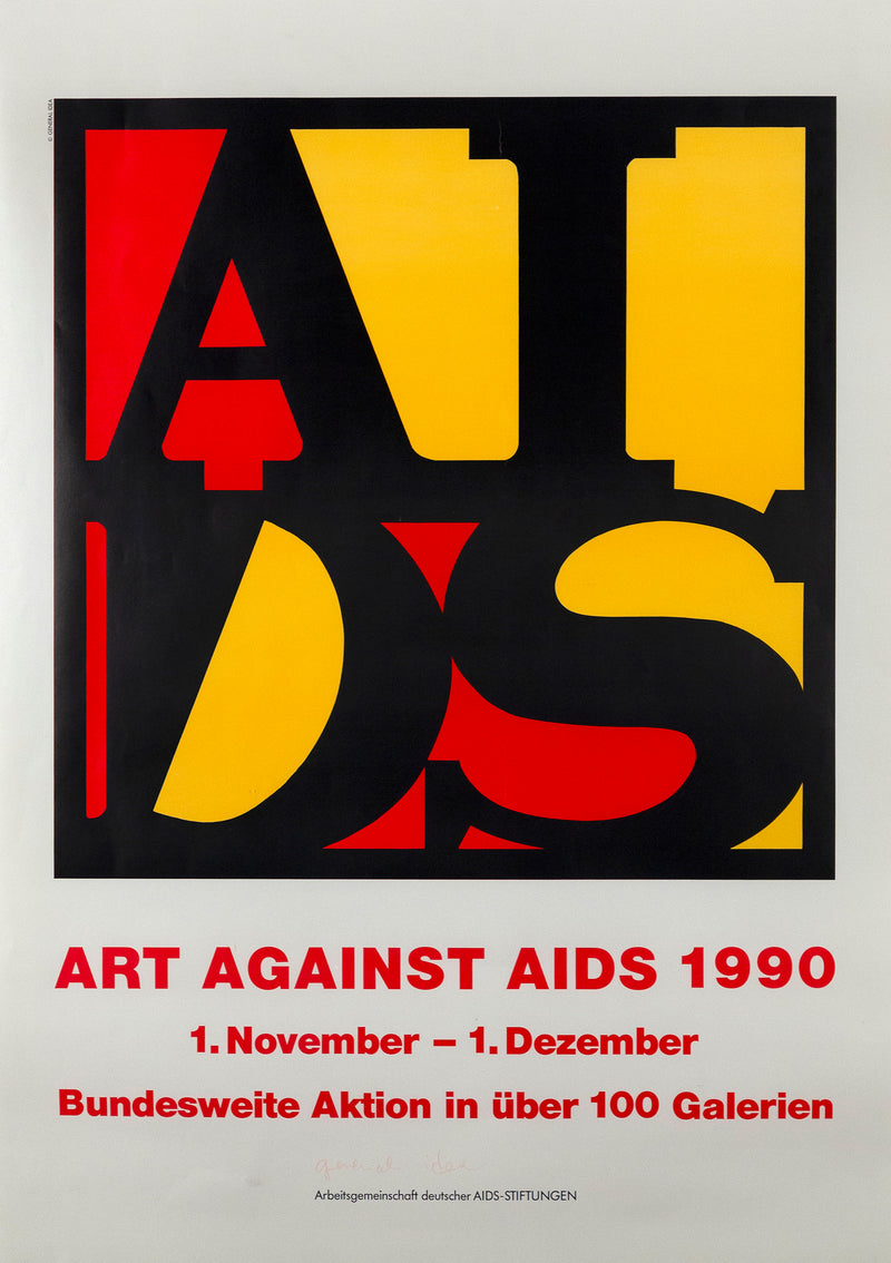 GENERAL IDEA "ART AGAINST AIDS" SILKSCREEN, 1990