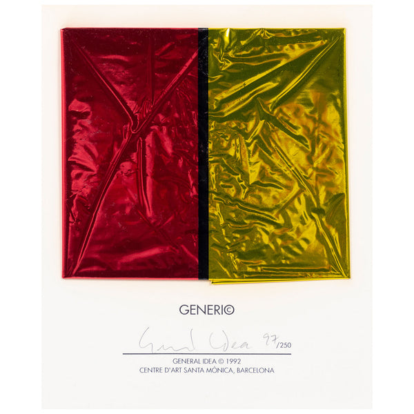 General Idea "GENERI©" Mylar balloon, 1992