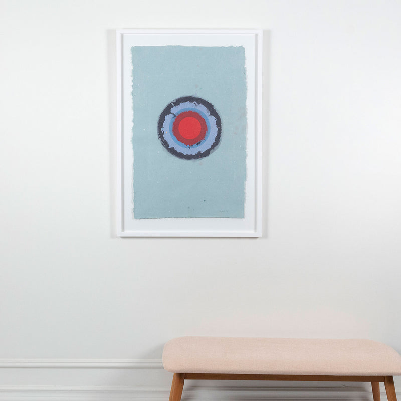 KENNETH NOLAND "RED EYE CIRCLE II", 1978