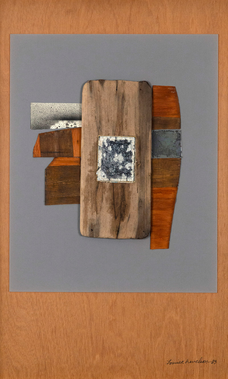 LOUISE NEVELSON "UNTITLED" COLLAGE, 1983