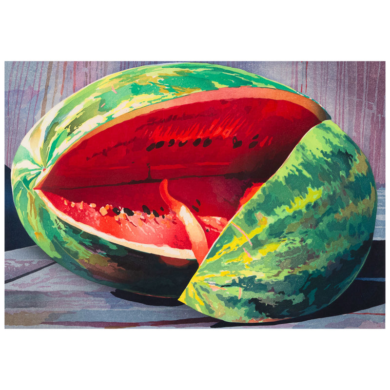 Mary Pratt "Watermelon" Color woodcut, 1997