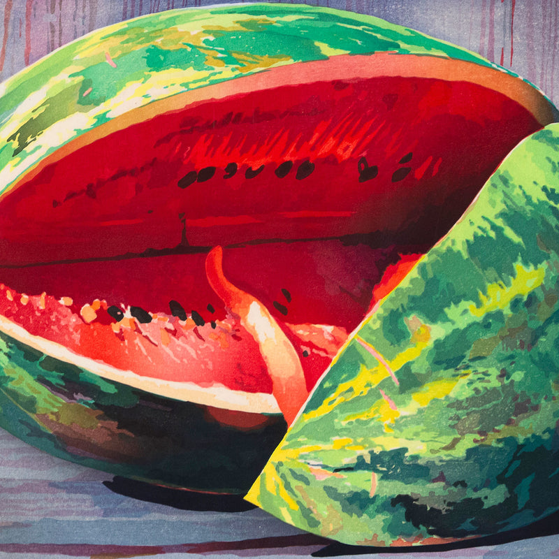 Mary Pratt "Watermelon" Color woodcut, 1997