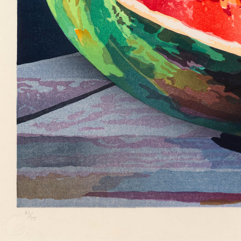 Mary Pratt "Watermelon" Color woodcut, 1997