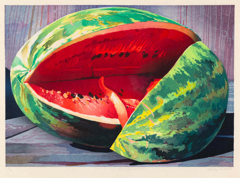 Mary Pratt "Watermelon" Color woodcut, 1997