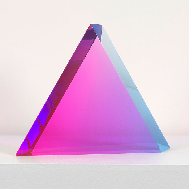 Vasa Mihich "Malibu Sunset Triangle" Neon arcylic sculpture, 1984