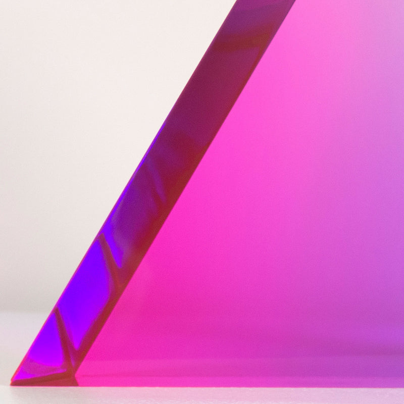 Vasa Mihich "Malibu Sunset Triangle" Neon arcylic sculpture, 1984