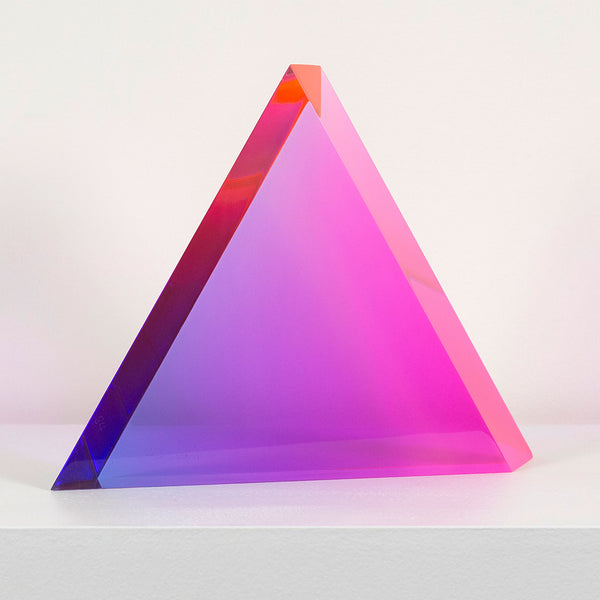 Vasa Mihich "Malibu Sunset Triangle" Neon arcylic sculpture, 1984