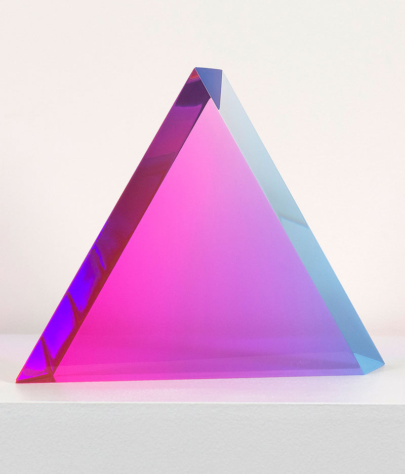 Vasa Mihich "Malibu Sunset Triangle" Neon arcylic sculpture, 1984