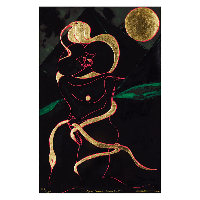 Chris Ofili "Afro Lunar Lovers II" 2005