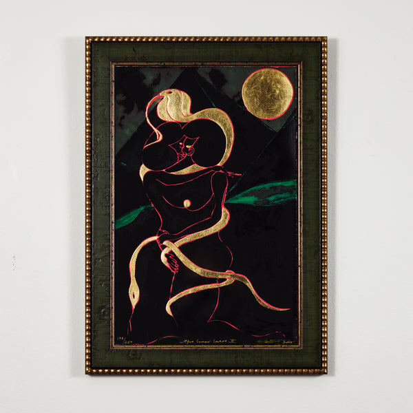 Chris Ofili "Afro Lunar Lovers II" 2005