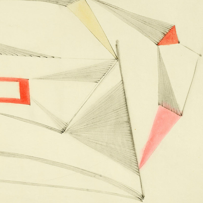 DOROTHY DEHNER “BREEZE (FIRE ISLAND)” INK AND WATERCOLOR, 1951