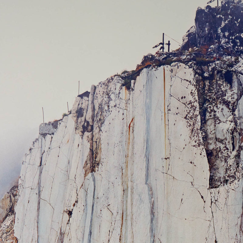 Famous Canadian landscape photographer Edward Burtynsky "Carrara Marble Quarries #11, Carrara, Italy 1993"