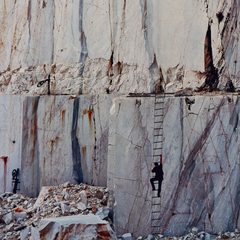 Famous Canadian landscape photographer Edward Burtynsky "Carrara Marble Quarries #11, Carrara, Italy 1993"