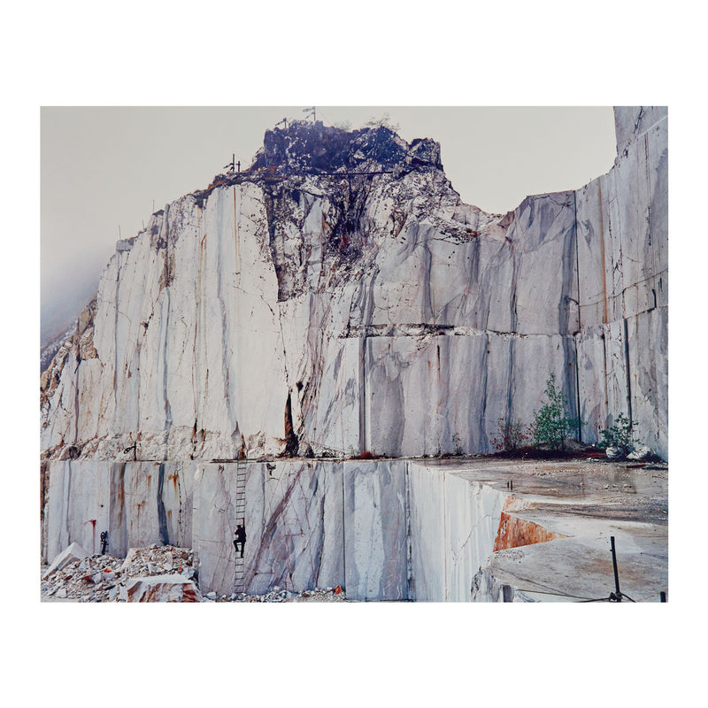 Famous Canadian landscape photographer Edward Burtynsky "Carrara Marble Quarries #11, Carrara, Italy 1993"