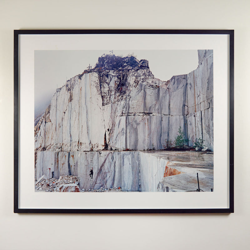 Famous Canadian landscape photographer Edward Burtynsky "Carrara Marble Quarries #11, Carrara, Italy 1993"