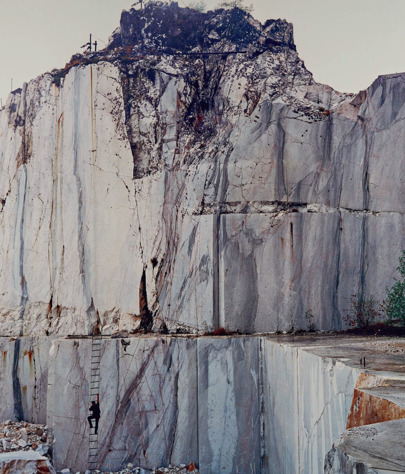 Famous Canadian landscape photographer Edward Burtynsky "Carrara Marble Quarries #11, Carrara, Italy 1993"