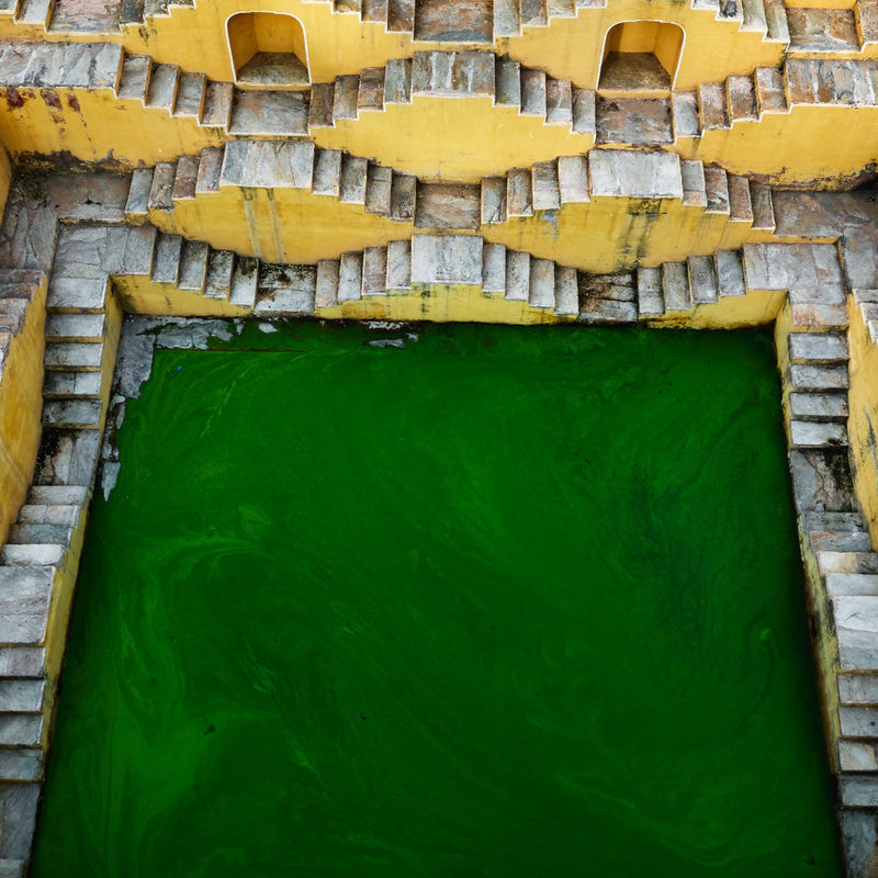 Famous Canadian landscape and climate photographer Edward Burtynsky "Stepwell #2, Panna Meena, Amber, Rajasthan, India, 2010"