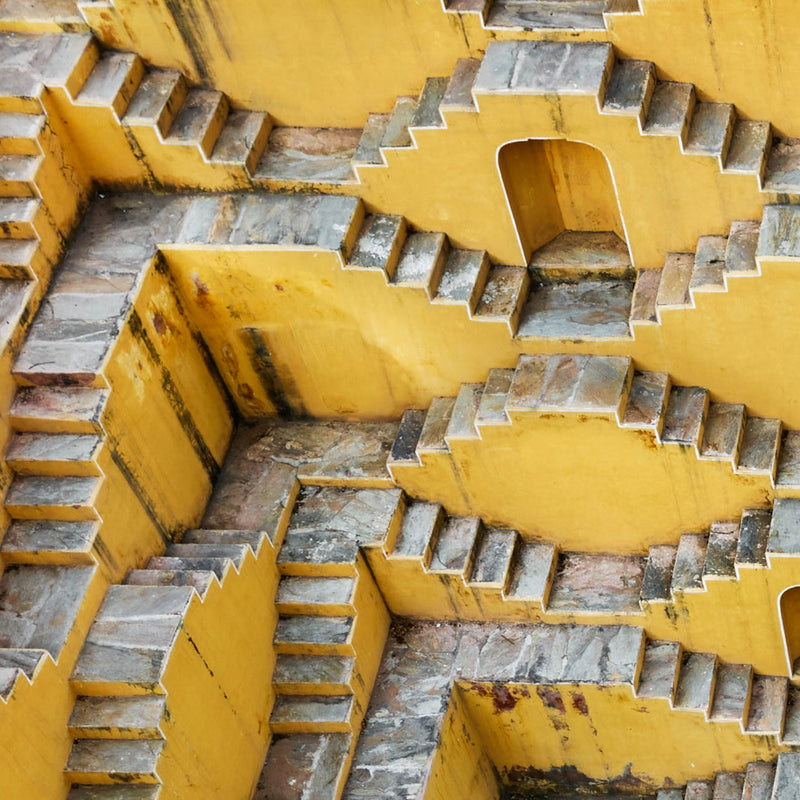 Famous Canadian landscape and climate photographer Edward Burtynsky "Stepwell #2, Panna Meena, Amber, Rajasthan, India, 2010"