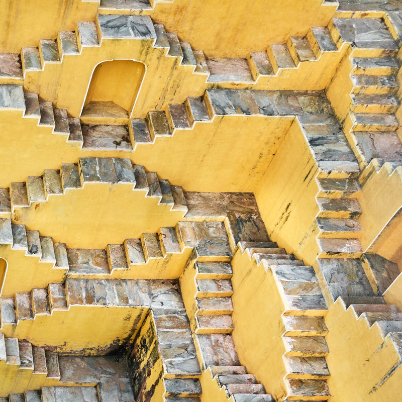 Famous Canadian landscape and climate photographer Edward Burtynsky "Stepwell #2, Panna Meena, Amber, Rajasthan, India, 2010"