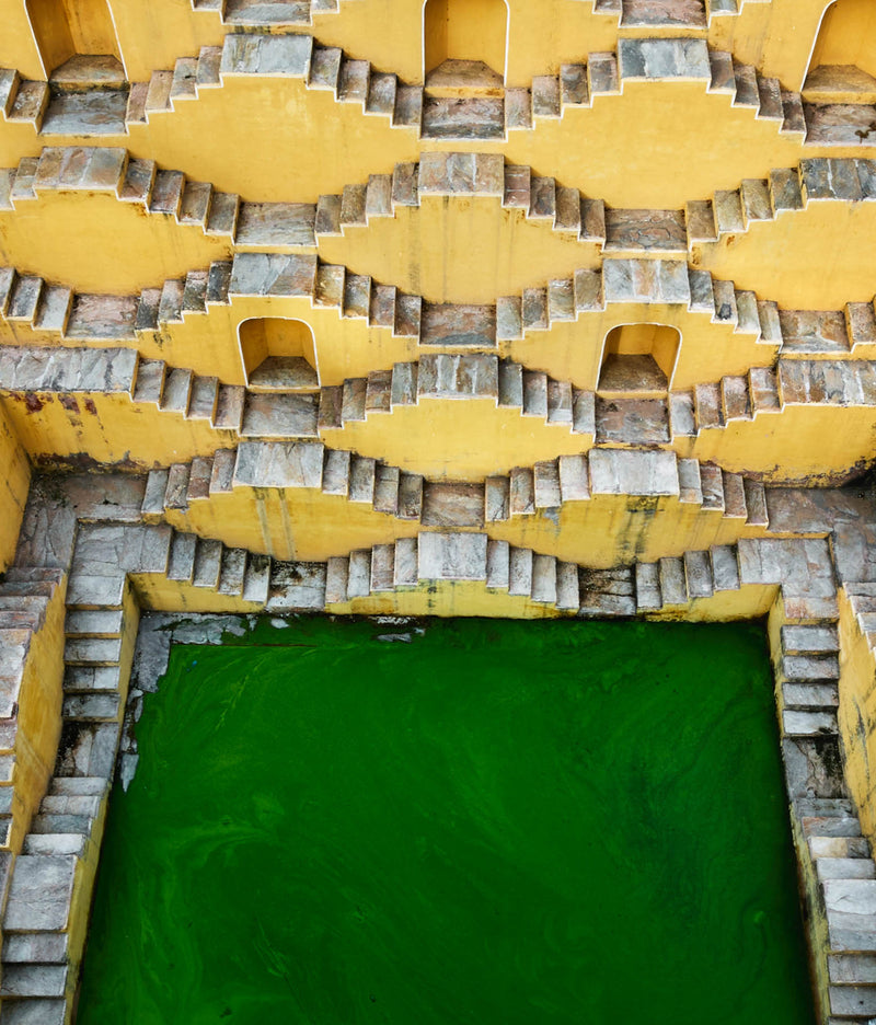 Famous Canadian landscape and climate photographer Edward Burtynsky "Stepwell #2, Panna Meena, Amber, Rajasthan, India, 2010"