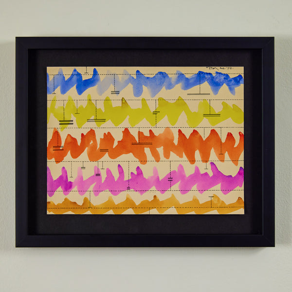 Abstract watercolor painting by famous Canadian artist Harold Town from 1973.