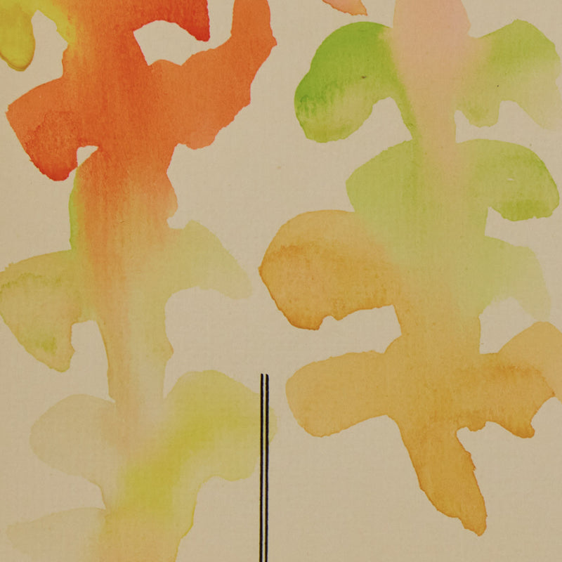 Abstract watercolor painting by famous Canadian artist Harold Town from 1973.