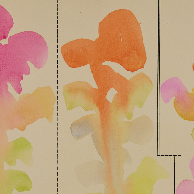 Abstract watercolor painting by famous Canadian artist Harold Town from 1973.