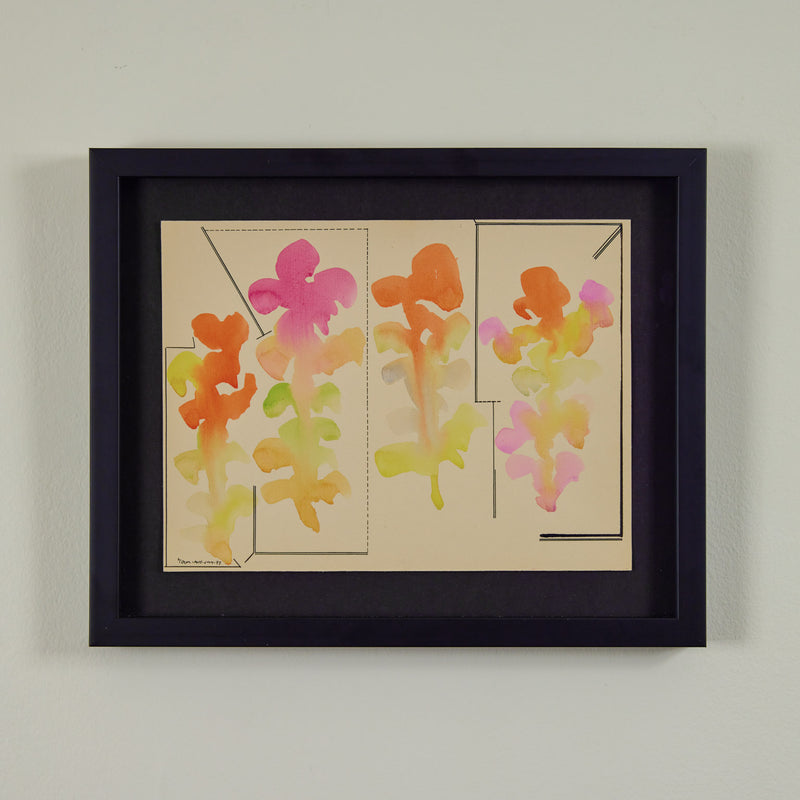 Abstract watercolor painting by famous Canadian artist Harold Town from 1973.