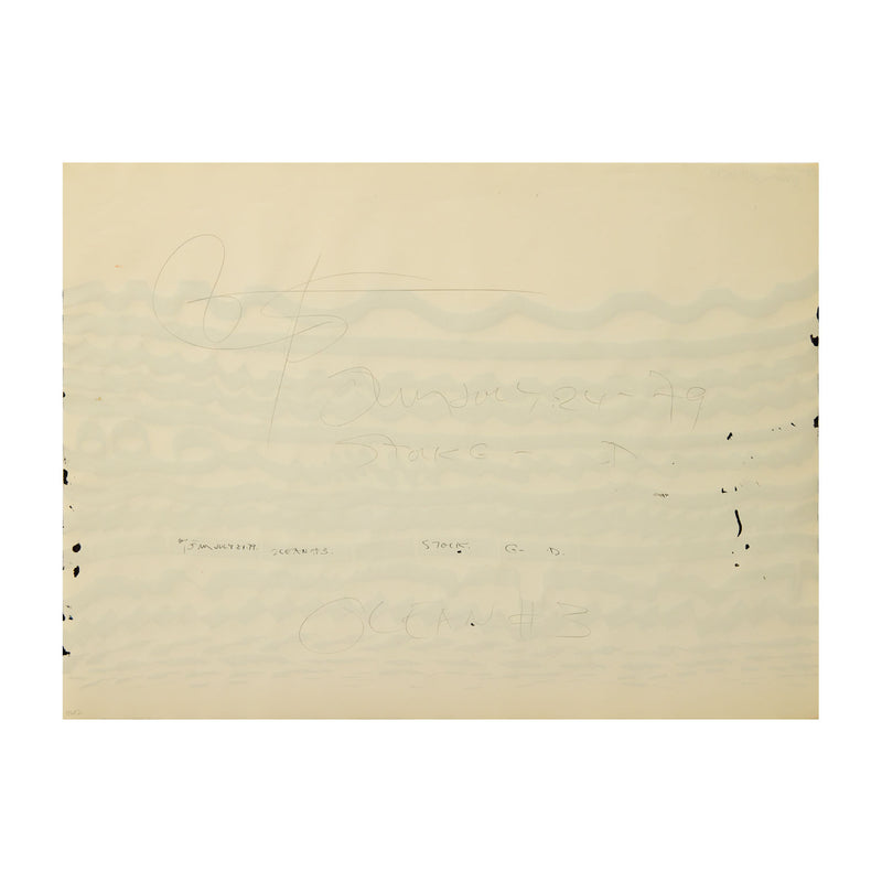 HAROLD TOWN "OCEAN #3" DRAWING, 1979