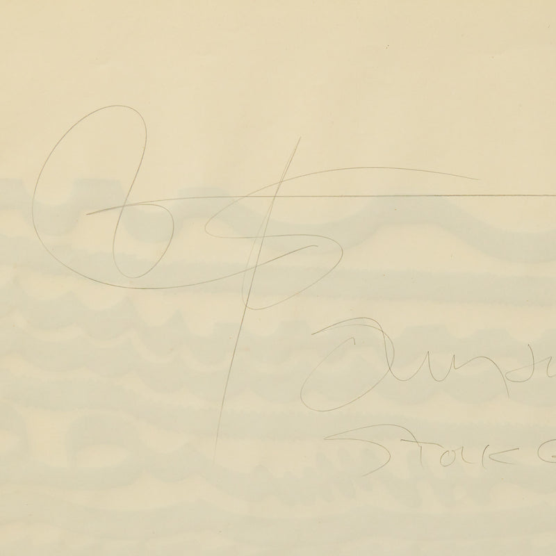 HAROLD TOWN "OCEAN #3" DRAWING, 1979