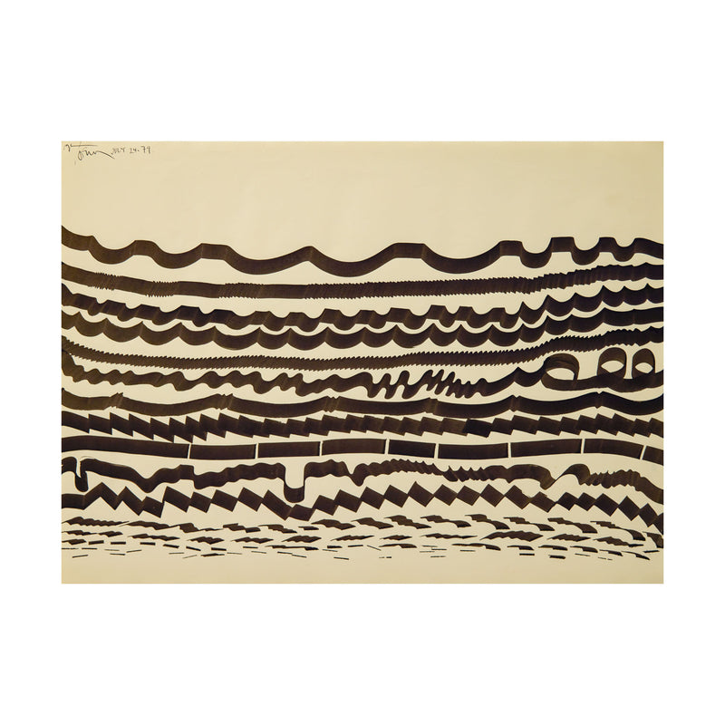 HAROLD TOWN "OCEAN #3" DRAWING, 1979