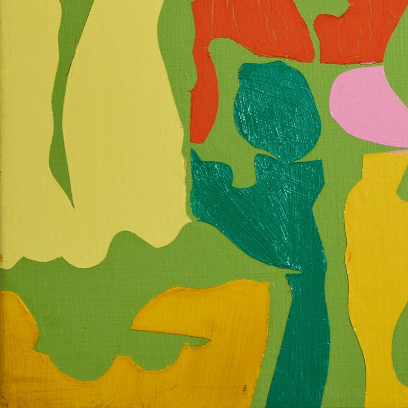 HAROLD TOWN "UNTITLED (PARK)" OIL AND LUCITE ON CANVAS, c. 1973