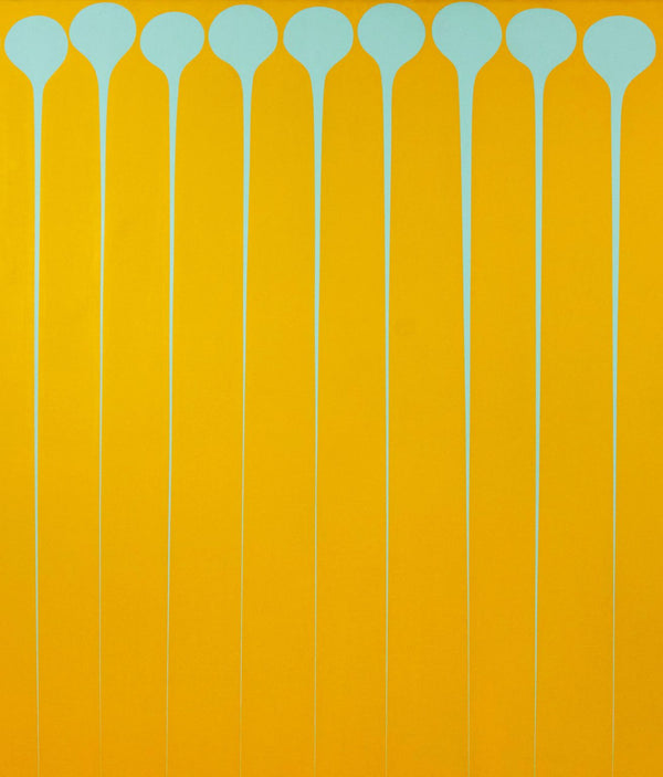 Iconic and famous Canadian painter Harold Town "Stretch #8" Painting, 1969.  