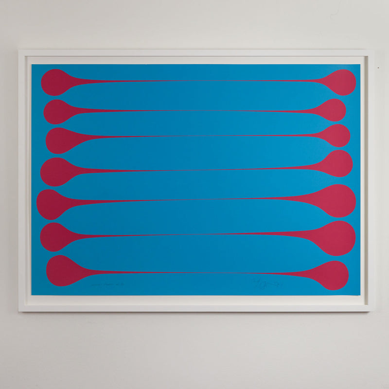 HAROLD TOWN "BLUE RASPBERRY STRETCH" LITHO 1971