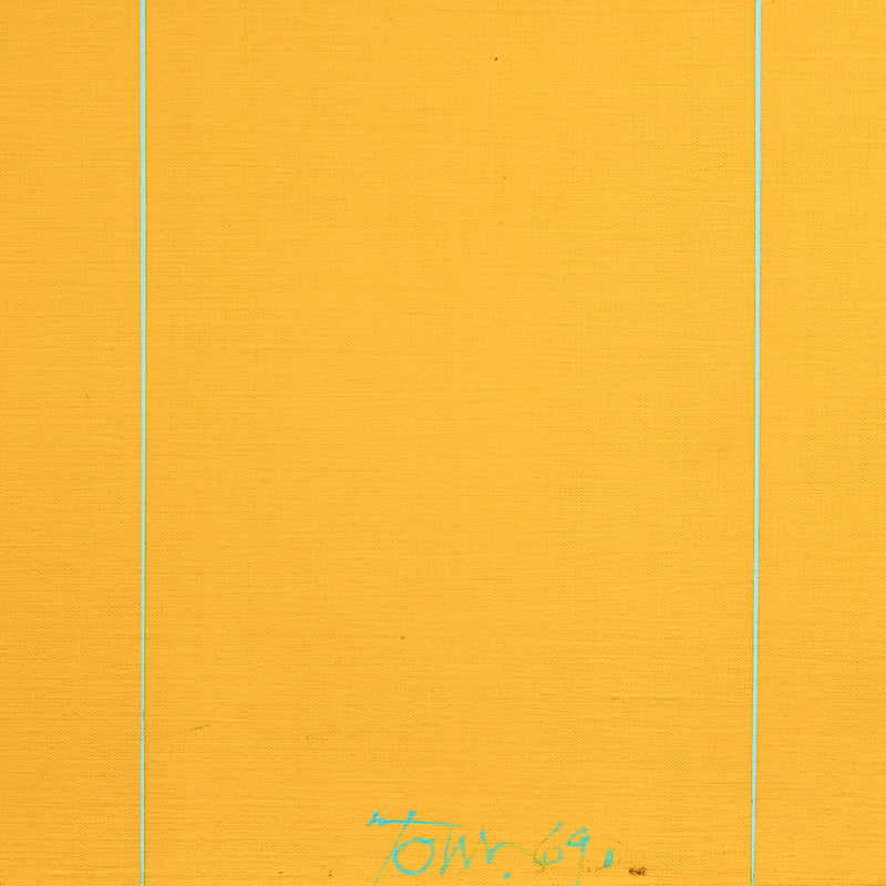 Iconic and famous Canadian painter Harold Town "Stretch #8" Painting, 1969. 