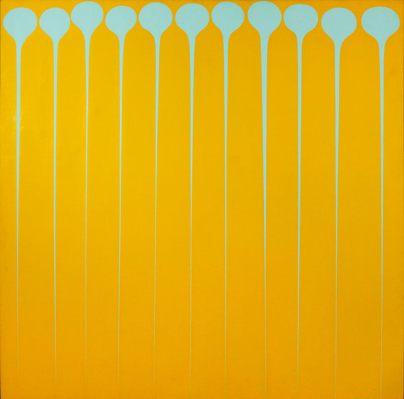 Iconic and famous Canadian painter Harold Town "Stretch #8" Painting, 1969.  