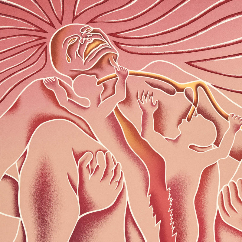 JUDY CHICAGO "BIRTH TEAR/TEAR" SERIGRAPH, 1985